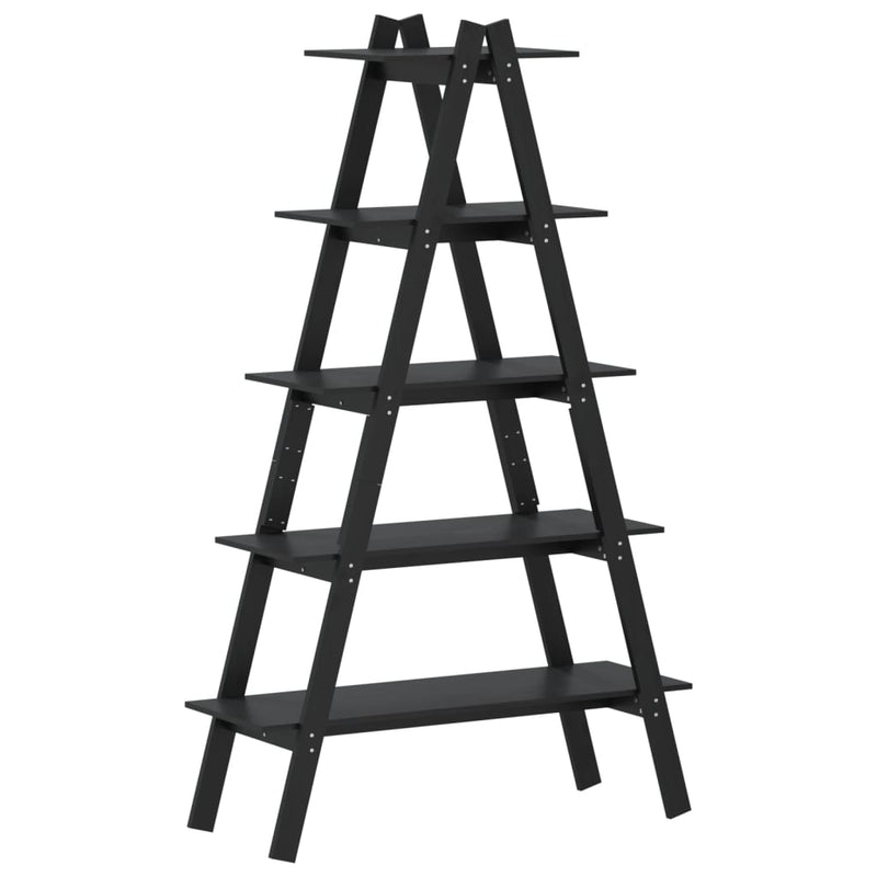 Opbergek 5-laags A-vorm 110x40x180,5 cm massief grenenhout MeubelReus