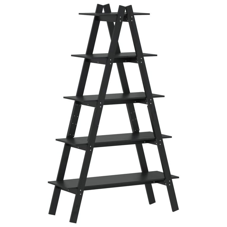 Opbergek 5-laags A-vorm 110x40x180,5 cm massief grenenhout MeubelReus