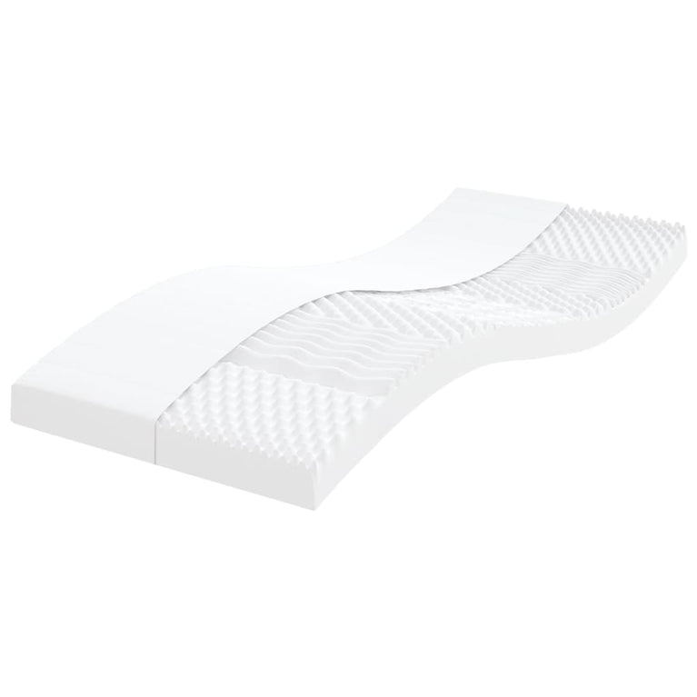 Schuimmatrassen 2 st 7 zones hardheid 20 ILD 90x190 cm wit