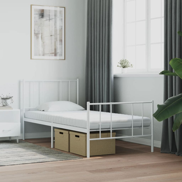 Schuimmatrassen 2 st 7 zones hardheid 20 ILD 90x200 cm wit