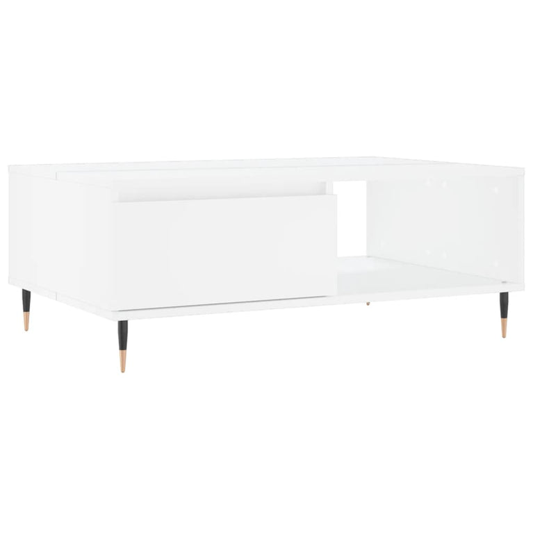 Salontafel 90x60x35 cm bewerkt hout wit MeubelReus
