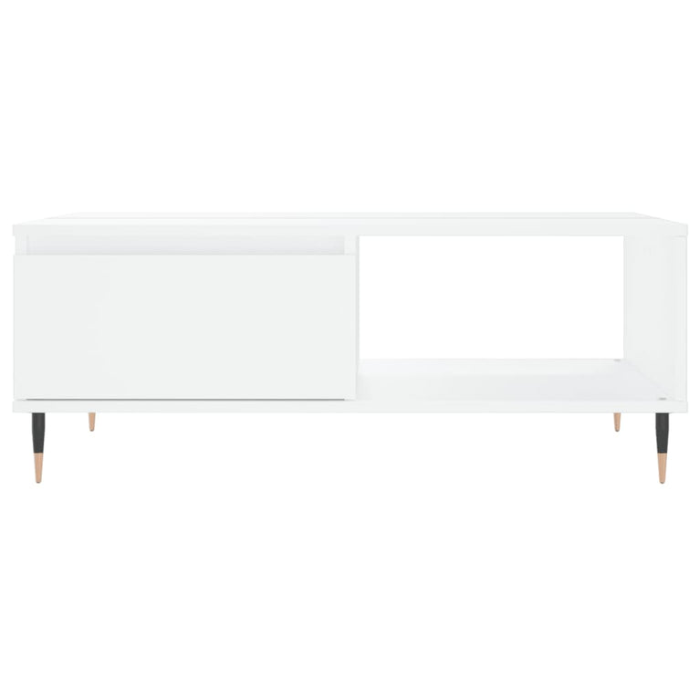 Salontafel 90x60x35 cm bewerkt hout wit MeubelReus