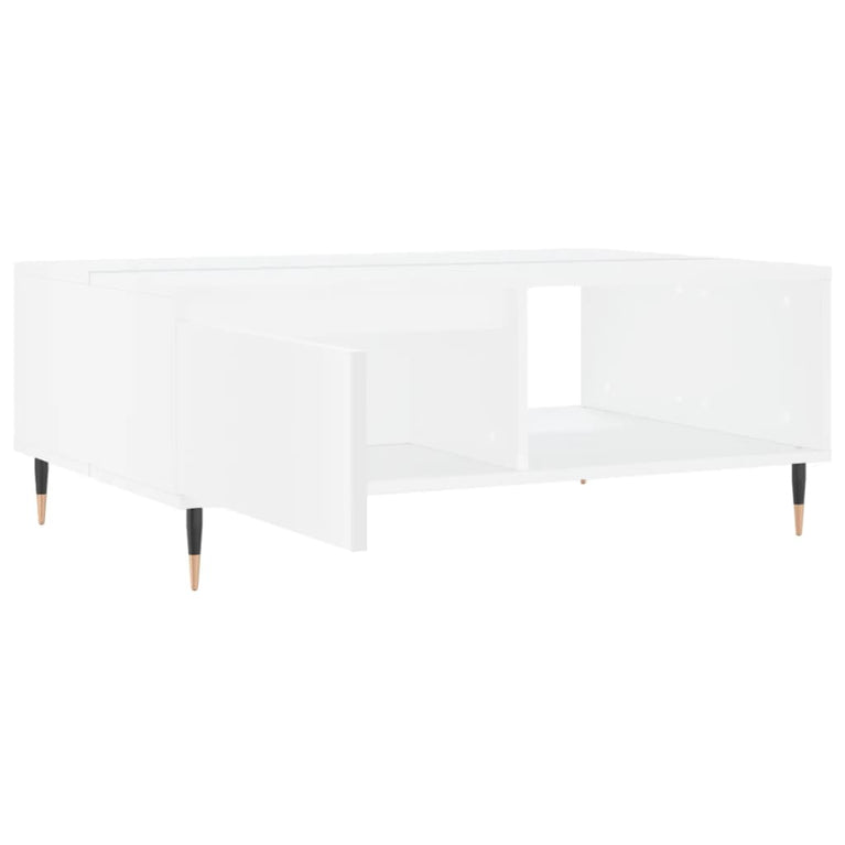 Salontafel 90x60x35 cm bewerkt hout wit MeubelReus