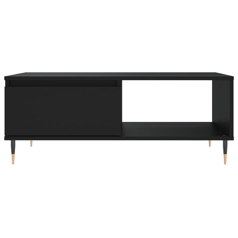 Salontafel 90x60x35 cm bewerkt hout zwart MeubelReus