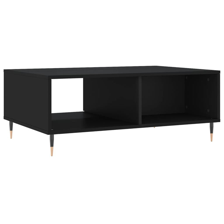 Salontafel 90x60x35 cm bewerkt hout zwart MeubelReus