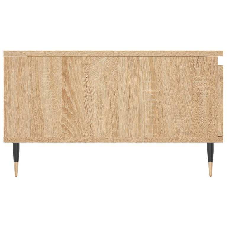 Salontafel 90x60x35 cm bewerkt hout sonoma eikenkleurig MeubelReus