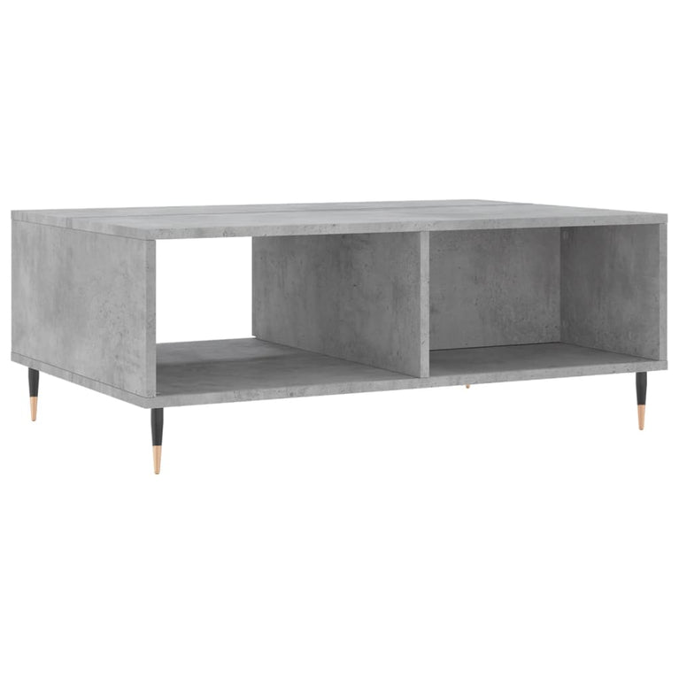 Salontafel 90x60x35 cm bewerkt hout betongrijs MeubelReus