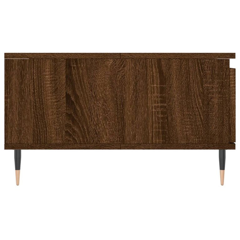 Salontafel 90x60x35 cm bewerkt hout bruin eikenkleur MeubelReus
