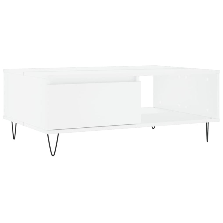 Salontafel 90x60x35 cm bewerkt hout wit MeubelReus