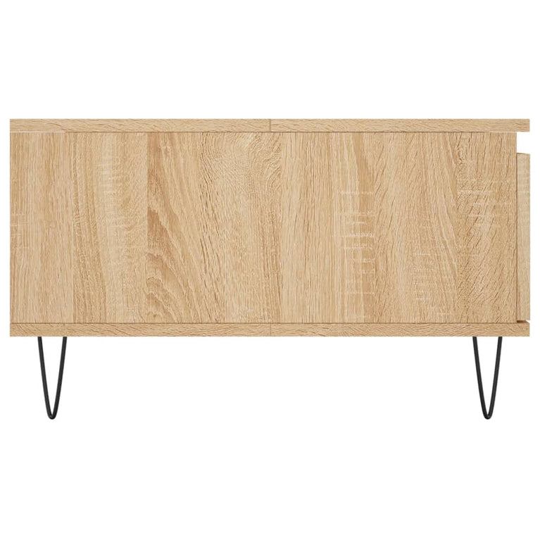 Salontafel 90x60x35 cm bewerkt hout sonoma eikenkleurig MeubelReus
