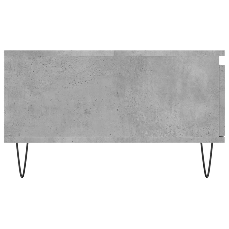 Salontafel 90x60x35 cm bewerkt hout betongrijs MeubelReus