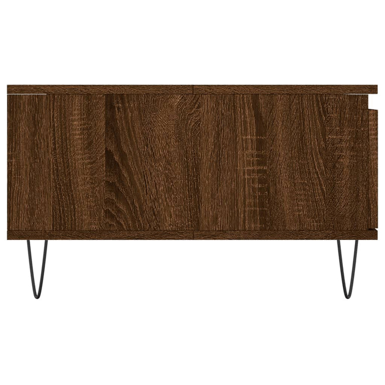Salontafel 90x60x35 cm bewerkt hout bruin eikenkleur MeubelReus