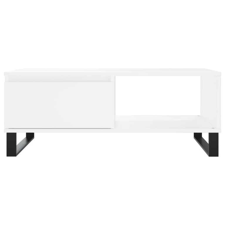 Salontafel 90x60x35 cm bewerkt hout wit MeubelReus
