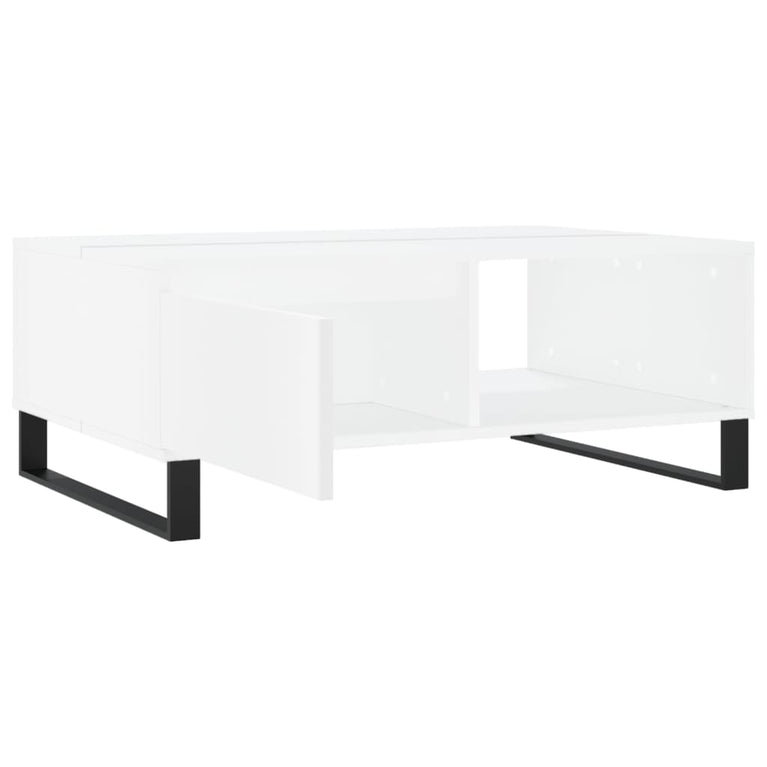Salontafel 90x60x35 cm bewerkt hout wit MeubelReus