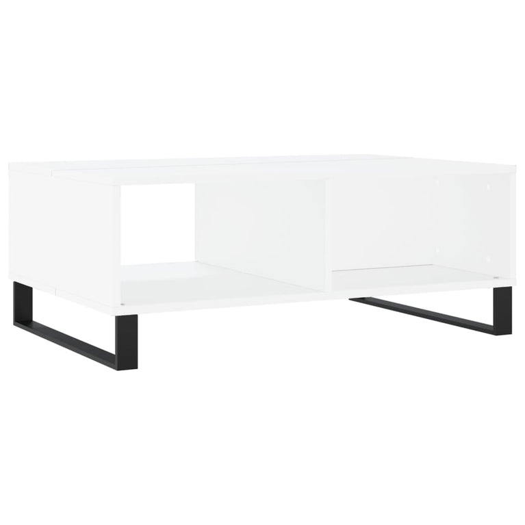 Salontafel 90x60x35 cm bewerkt hout wit MeubelReus