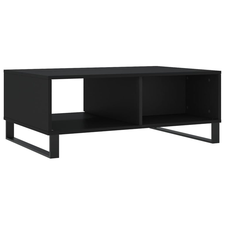 Salontafel 90x60x35 cm bewerkt hout zwart MeubelReus