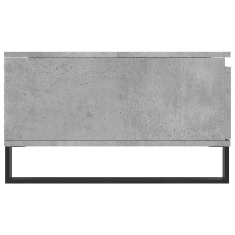 Salontafel 90x60x35 cm bewerkt hout betongrijs MeubelReus