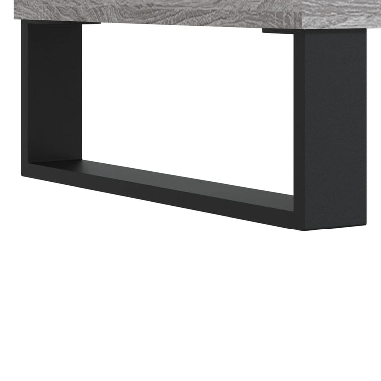 Salontafel 90x60x35 cm bewerkt hout grijs sonoma eikenkleurig MeubelReus
