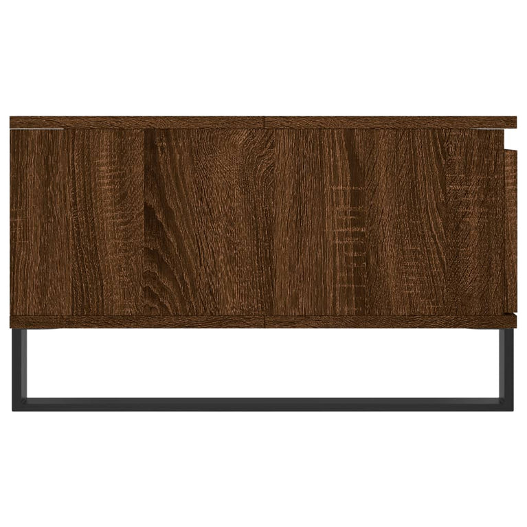 Salontafel 90x60x35 cm bewerkt hout bruin eikenkleur MeubelReus