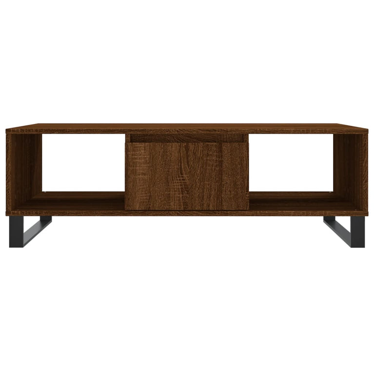 Salontafel 104x60x35 cm bewerkt hout bruineiken MeubelReus