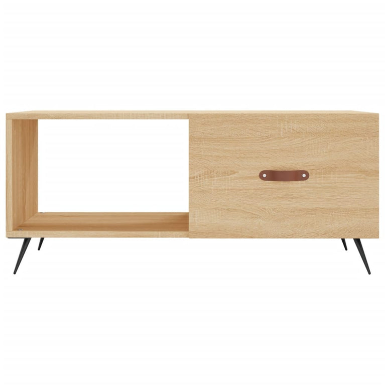 Salontafel 90x50x40 cm bewerkt hout sonoma eikenkleurig MeubelReus