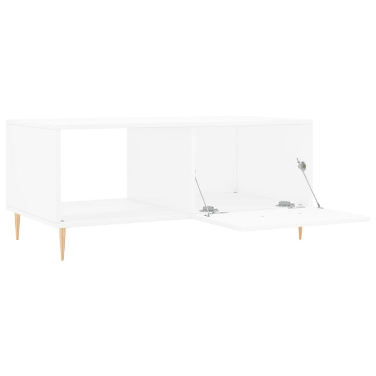 Salontafel 90x50x40 cm bewerkt hout wit MeubelReus