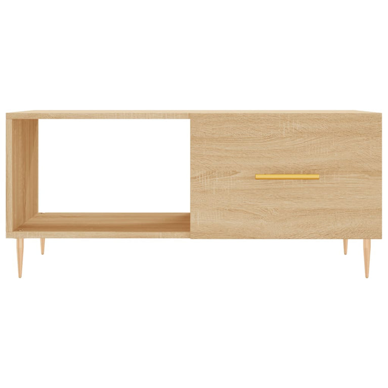 Salontafel 90x50x40 cm bewerkt hout sonoma eikenkleurig MeubelReus