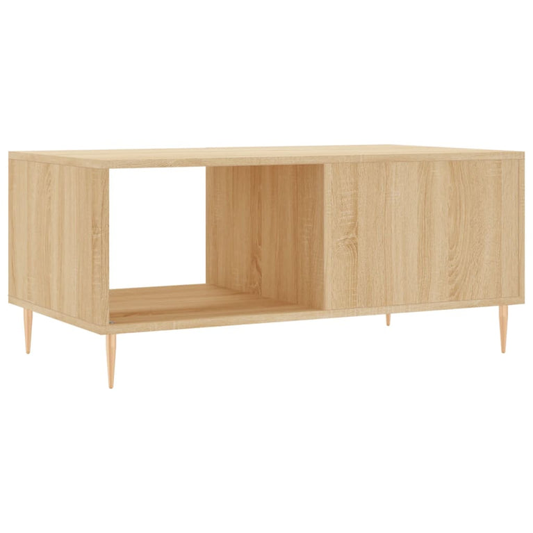 Salontafel 90x50x40 cm bewerkt hout sonoma eikenkleurig MeubelReus