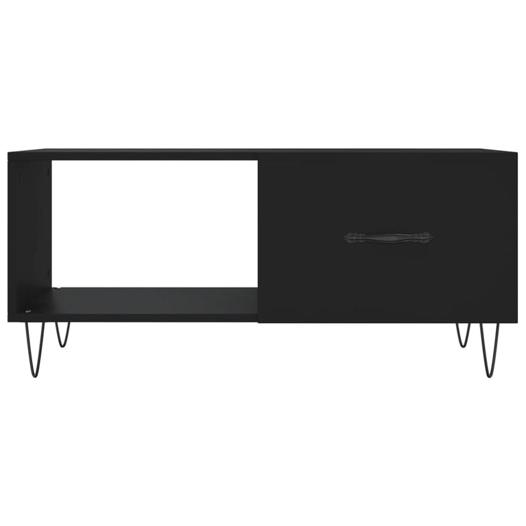 Salontafel 90x50x40 cm bewerkt hout zwart MeubelReus