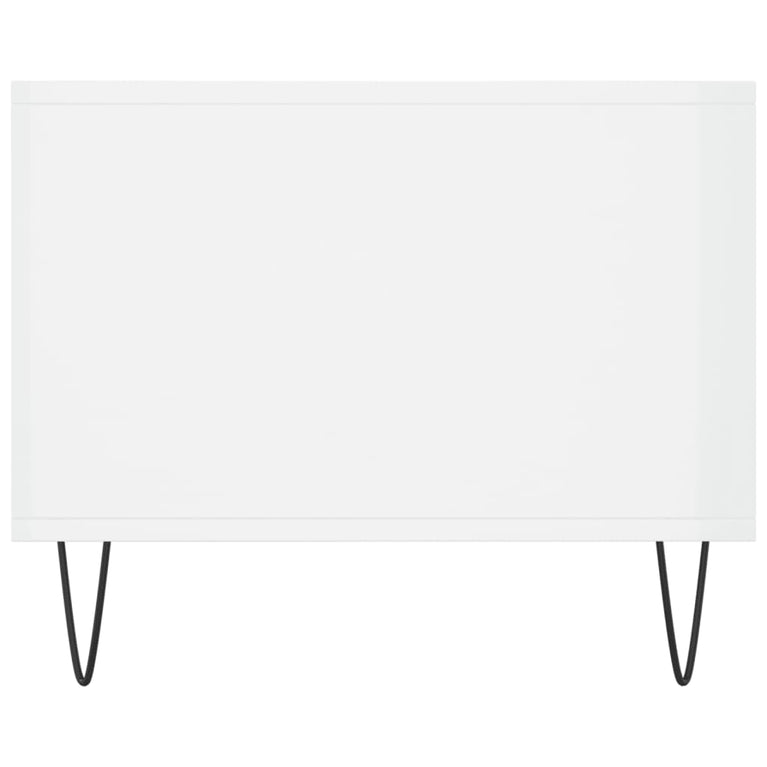 Salontafel 90x50x40 cm bewerkt hout hoogglans wit MeubelReus