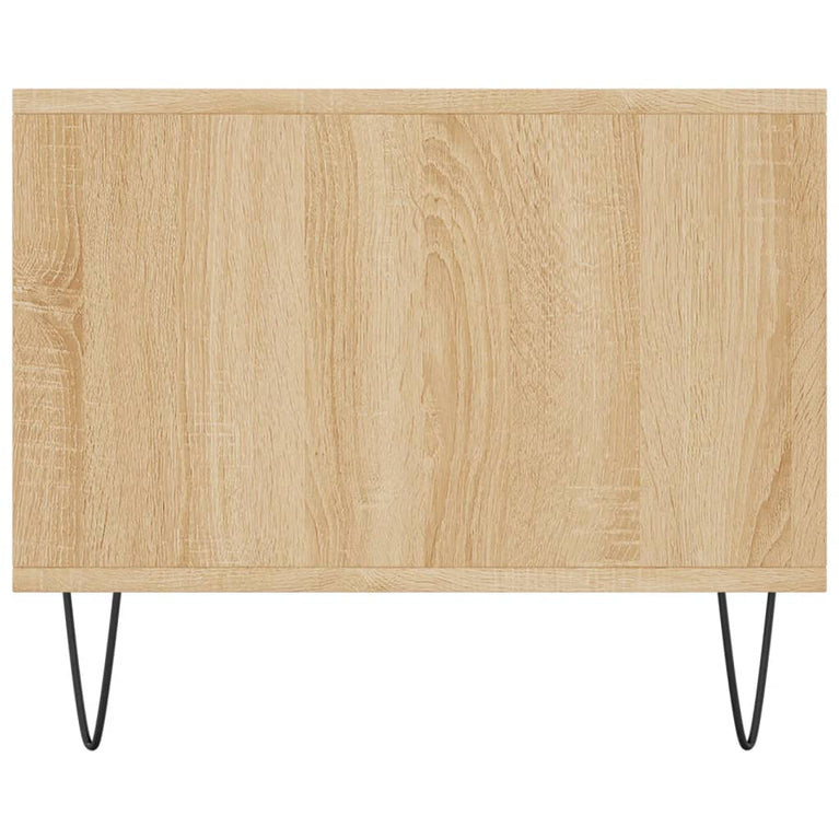 Salontafel 90x50x40 cm bewerkt hout sonoma eikenkleurig MeubelReus