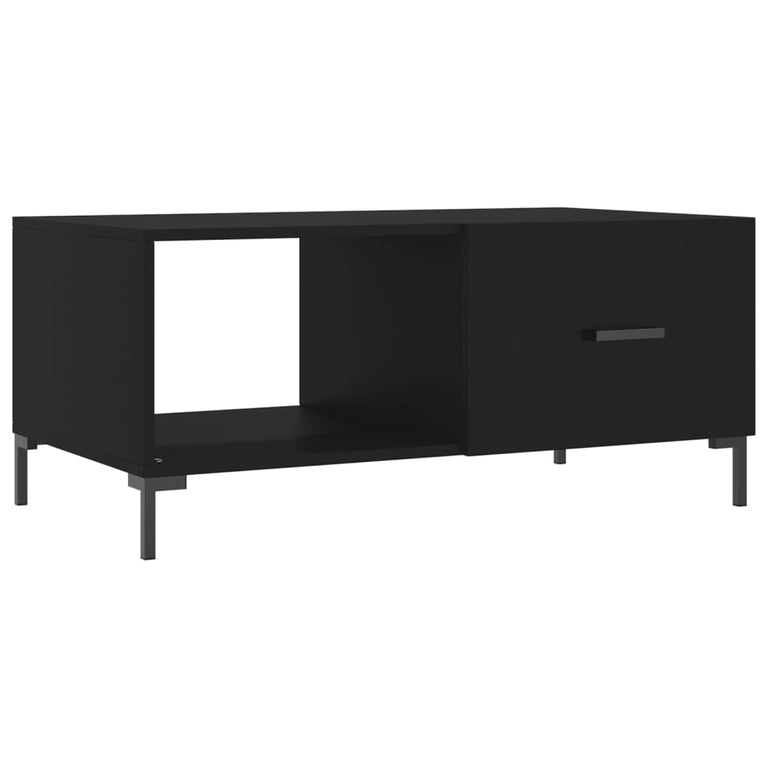 Salontafel 90x50x40 cm bewerkt hout zwart MeubelReus