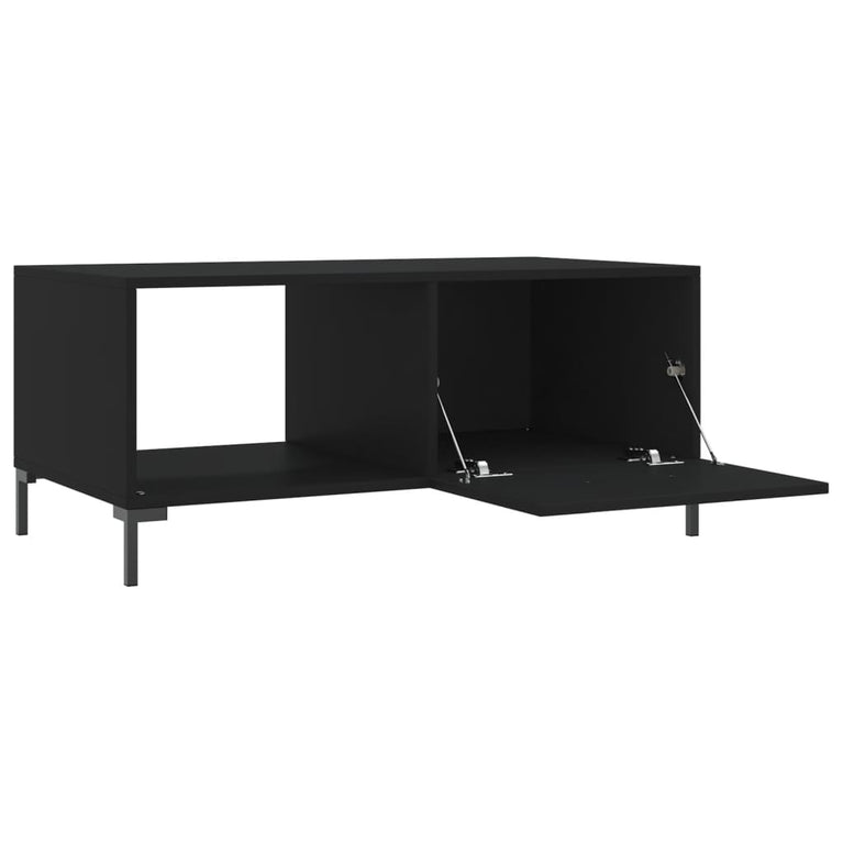 Salontafel 90x50x40 cm bewerkt hout zwart MeubelReus