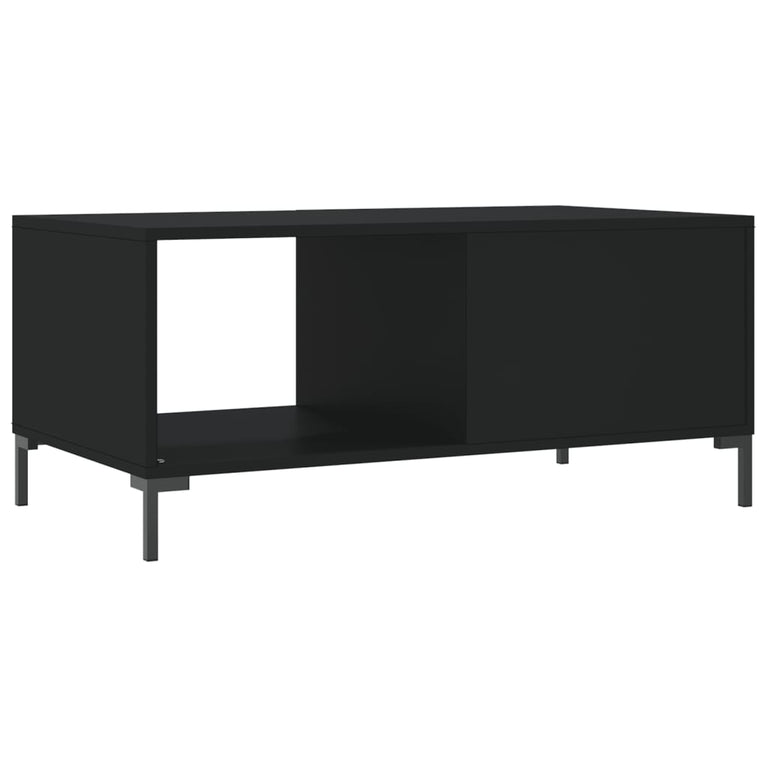 Salontafel 90x50x40 cm bewerkt hout zwart MeubelReus