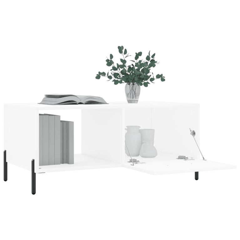 Salontafel 90x50x40 cm bewerkt hout wit MeubelReus