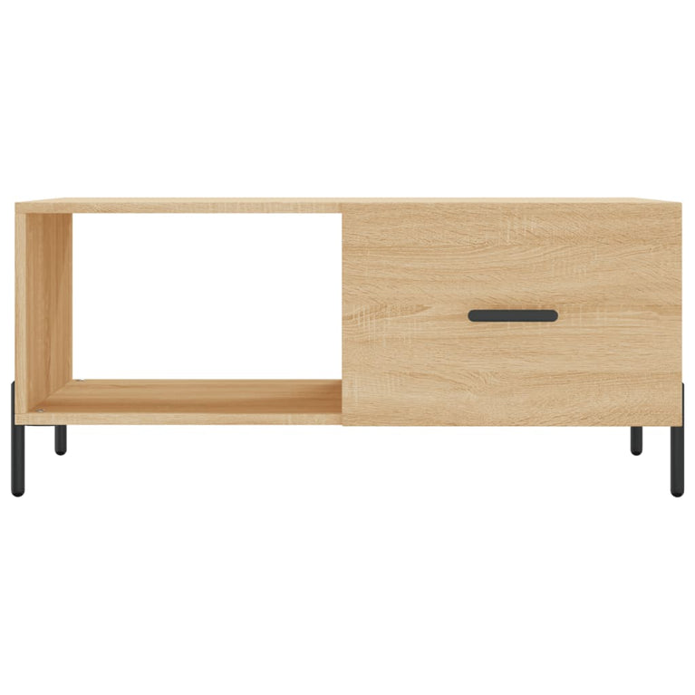 Salontafel 90x50x40 cm bewerkt hout sonoma eikenkleurig MeubelReus
