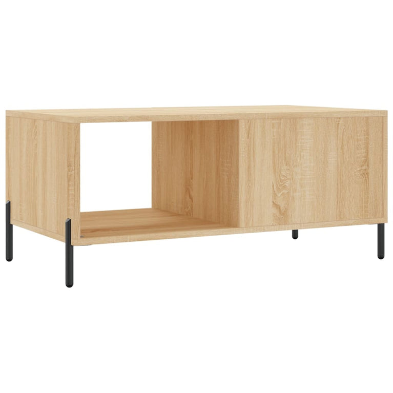 Salontafel 90x50x40 cm bewerkt hout sonoma eikenkleurig MeubelReus