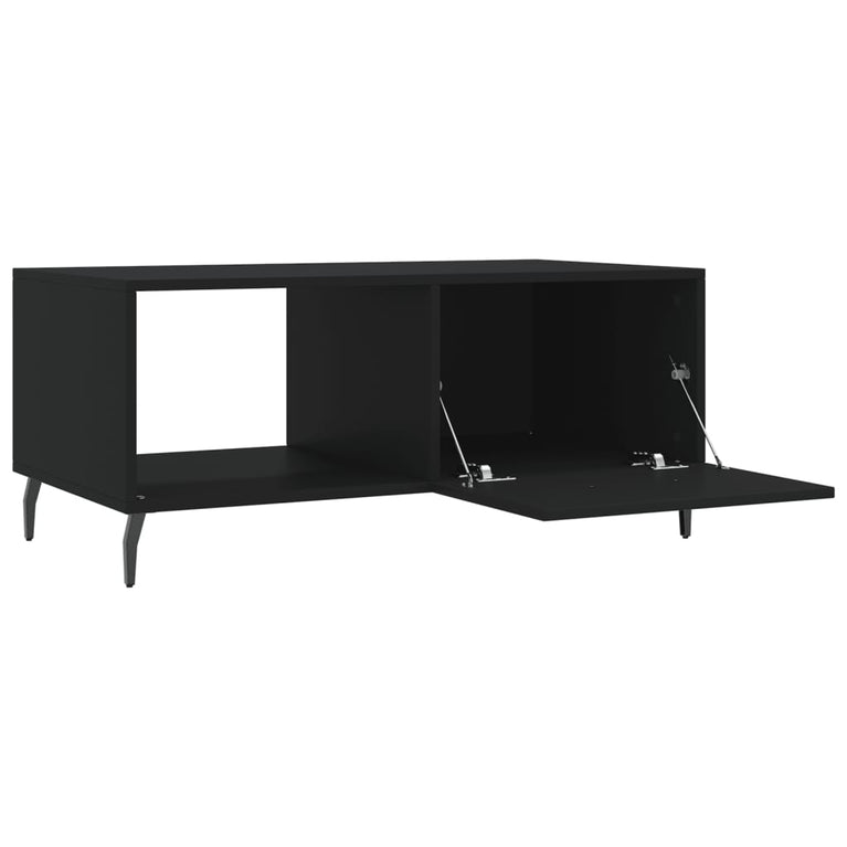 Salontafel 90x50x40 cm bewerkt hout zwart MeubelReus