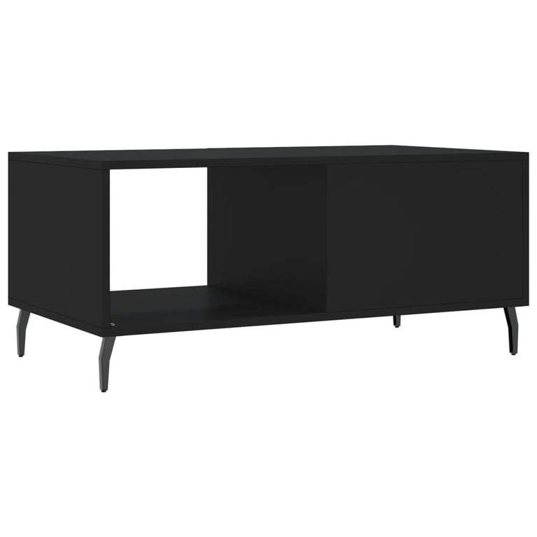 Salontafel 90x50x40 cm bewerkt hout zwart MeubelReus