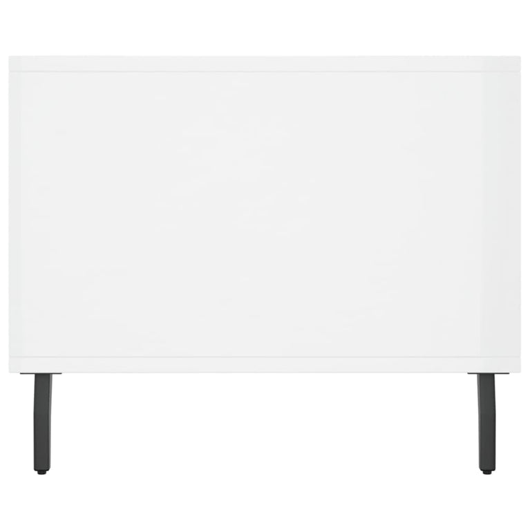 Salontafel 90x50x40 cm bewerkt hout hoogglans wit MeubelReus