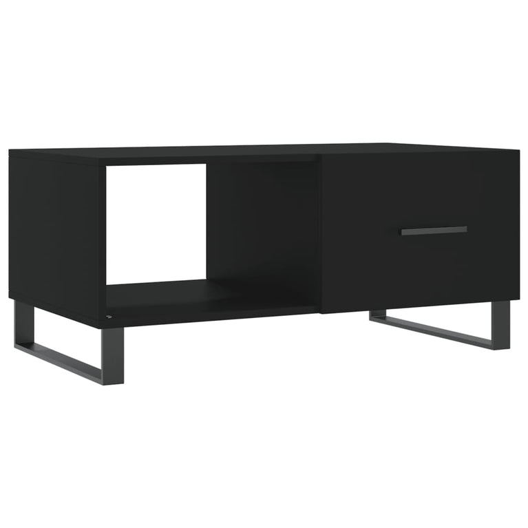 Salontafel 90x50x40 cm bewerkt hout zwart MeubelReus