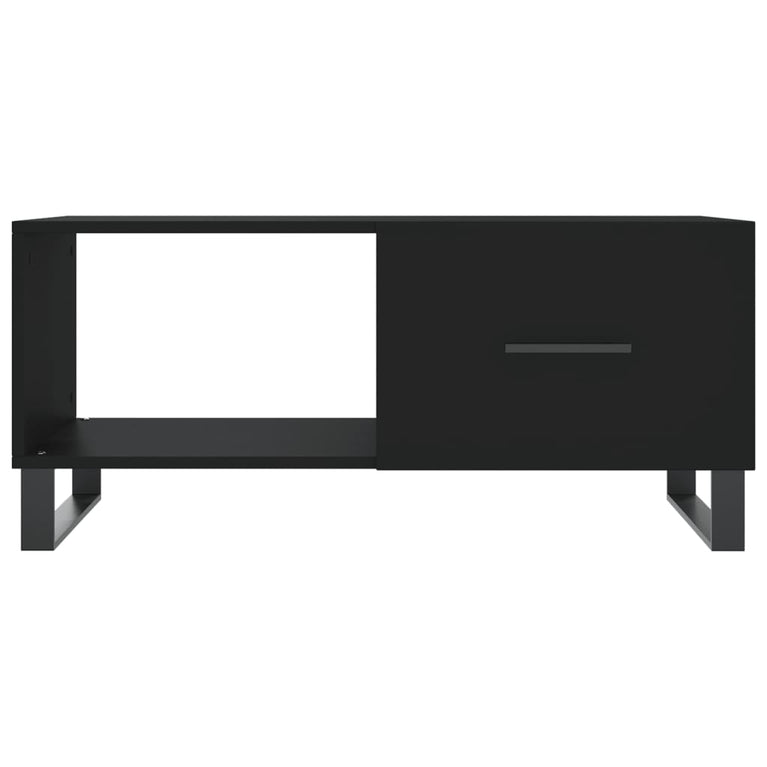 Salontafel 90x50x40 cm bewerkt hout zwart MeubelReus