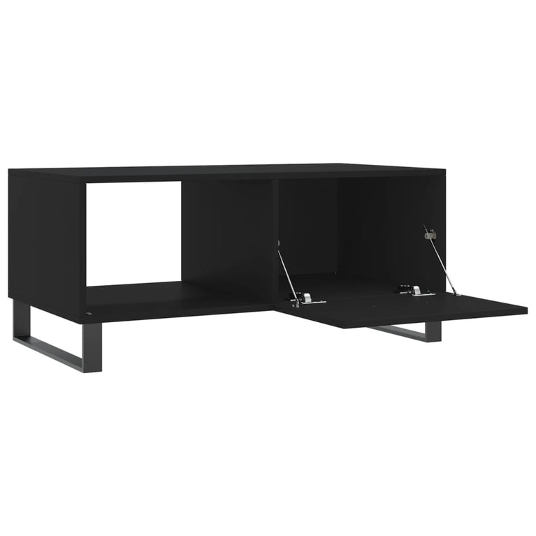 Salontafel 90x50x40 cm bewerkt hout zwart MeubelReus