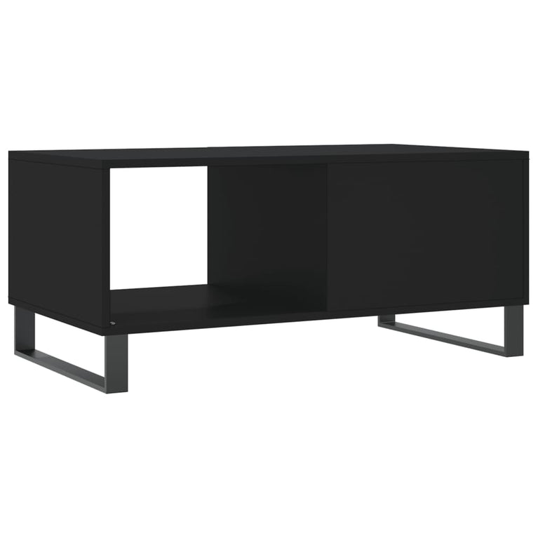 Salontafel 90x50x40 cm bewerkt hout zwart MeubelReus