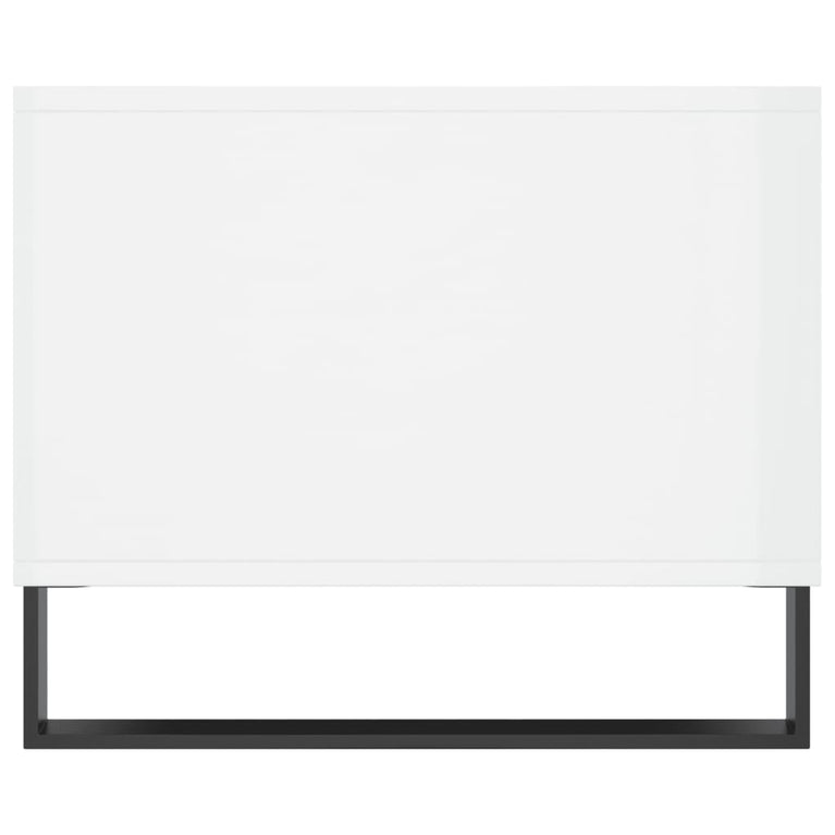 Salontafel 90x50x40 cm bewerkt hout hoogglans wit MeubelReus