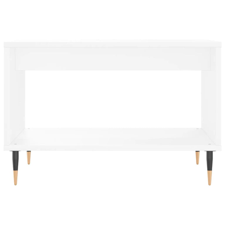 Salontafel 60x50x40 cm bewerkt hout wit MeubelReus