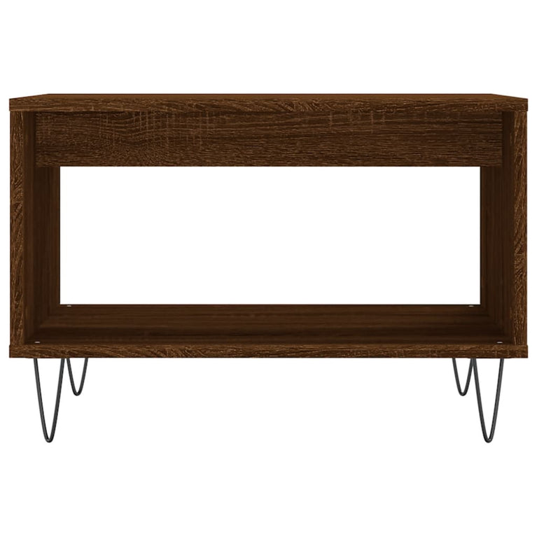 Salontafel 60x50x40 cm bewerkt hout bruin eikenkleur MeubelReus