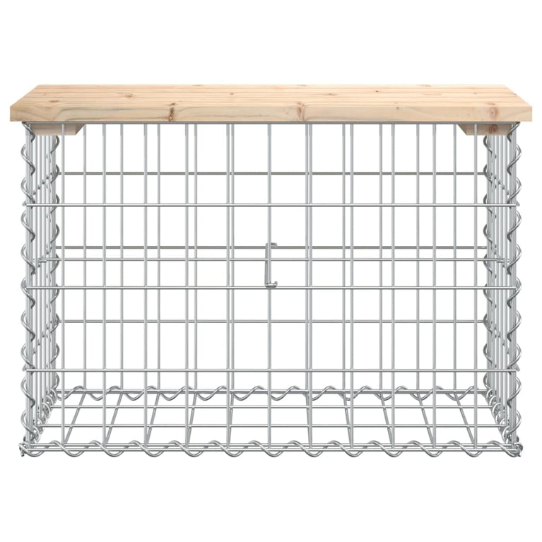 Tuinbank schanskorfontwerp 63x31,5x42 cm massief grenenhout MeubelReus