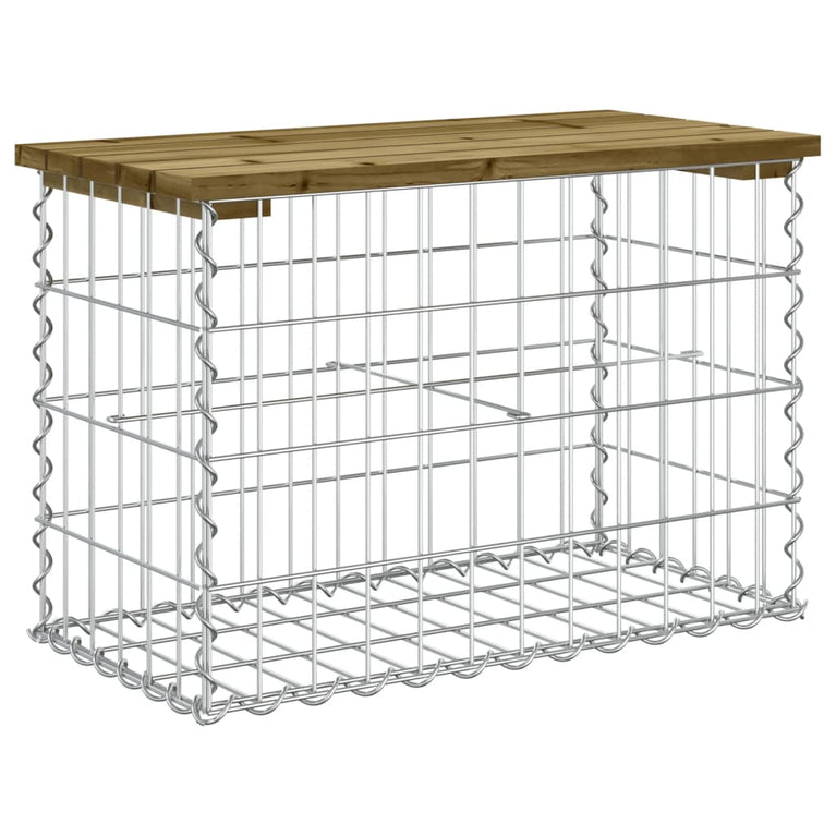 Tuinbank schanskorfontwerp 63x31,5x42 cm geïmpregneerd hout MeubelReus