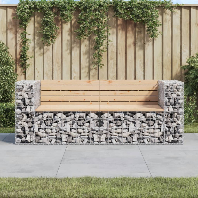 Tuinbank schanskorfontwerp 184x71x65,5 cm massief grenenhout MeubelReus